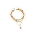 European American Trendy Cuban Chain Necklace, Sweet Cool Elegant Versatile Statement Chain For Women view 5