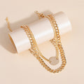 European American Trendy Cuban Chain Necklace, Sweet Cool Elegant Versatile Statement Chain For Women view 3