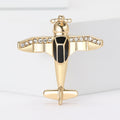Alloy Airplane Brooch Pin For Fashion Lapel And Anti Exposure Use view 2