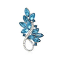 Alloy Crystal Bouquet Brooch Pin For Blazers And Coats view 1