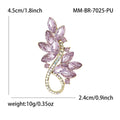 Alloy Crystal Bouquet Brooch Pin For Blazers And Coats view 5