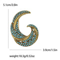 Alloy Rhinestone Geometric Brooch Pin For Sweaters And Scarves view 4