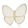 Natural Mother Of Pearl Butterfly Brooch For Elegant Women's Apparel view 5