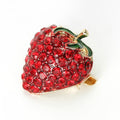 Alloy Enamel Strawberry Brooch Pin For Summer Clothing Decoration view 3