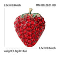 Alloy Enamel Strawberry Brooch Pin For Summer Clothing Decoration view 4