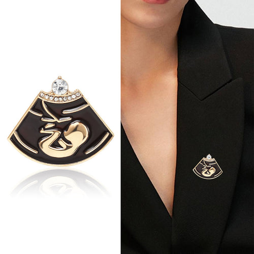 Alloy Vintage Fetus Brooch Pin For Creative Medical Jewelry