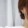 Star Moon Stud Earrings With Micro Paved Full Zircon Fairy College Style Earrings For Women view 2