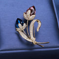Alloy Zircon Flower Brooch Pin For Coats And Cardigans view 4