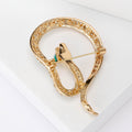 Alloy Luxury Snake Brooch For Creative Clothing Lapel Decoration view 3