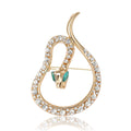 Alloy Luxury Snake Brooch For Creative Clothing Lapel Decoration view 5