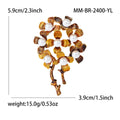 Pearl Flower Brooch Pin For Creative Women Clothing Decoration view 5