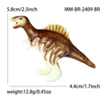 Alloy Rhinestone Dinosaur Brooch Pin For Collar And Scarf Styling view 3
