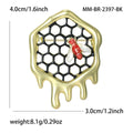 Alloy Bee Honeycomb Brooch Pin For Sweaters And Scarves view 4