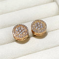 Women's Flower Zircon Stud Earrings Versatile Fashion Floral Ear Jewelry For view 6