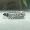 Simulated Moissanite Full Pave Micro Inlaid High Carbon Diamond Women's Ring view 3