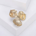 Alloy Rhinestone Three Petal Flower Brooch Pin For Clothing Accessories view 3
