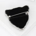 Alloy Rhinestone Leopard Head Brooch Pin For Vintage Animal Accessories view 4