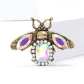 Alloy Rhinestone Bee Brooch For Coats And Outerwear view 4