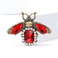 Alloy Rhinestone Bee Brooch For Coats And Outerwear view 3