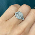 Four Prong Square Sparkling Zircon Ring For Women European Bridal Wedding Jewelry view 1