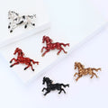 Alloy Enamel White Horse Brooch Pin For Men’s Suit Coat view 4