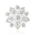 Alloy Rhinestone Flower Brooch For Women's Suit And Shawl Decoration view 5