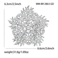 Alloy Rhinestone Flower Brooch Pin For Elegant Women's Apparel view 6