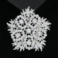 Alloy Rhinestone Flower Brooch Pin For Elegant Women's Apparel view 3