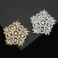 Alloy Rhinestone Flower Brooch Pin For Elegant Women's Apparel view 4