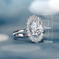 Exquisite Floral Cubic Zirconia Ring For Women Celebrity Style Fashion Jewelry view 4