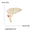 Alloy Tree Bird Brooch Pin For Suits Scarves And Hats view 5