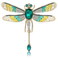 Alloy Enamel Rhinestone Dragonfly Brooch Pin For Women’s Fashion Outfits view 1