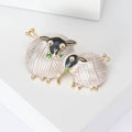 Alloy Enamel Sheep Brooch Pin With Yarn Ball Design view 4