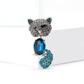 Rhinestone Alloy Cat Brooch For Women Fashion Clothing Decoration view 4
