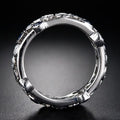 Exquisite Hollow Geometric Cubic Zirconia Ring Personalized Minimalist Fashion Jewelry view 4