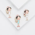 Alloy Enamel Cartoon Nurse Brooch For Medical Staff Uniforms view 1