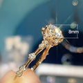 Petite Star Shaped Cubic Zirconia Ring For Women Vintage Style Fashion Jewelry view 5