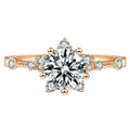 Petite Star Shaped Cubic Zirconia Ring For Women Vintage Style Fashion Jewelry view 4