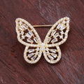 Alloy Butterfly Brooch Pin For Suit Collar And Garment Decoration view 3