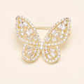 Alloy Butterfly Brooch Pin For Suit Collar And Garment Decoration view 4