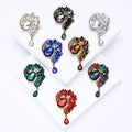 Alloy Rhinestone Glass Brooch Pin Statement Fashion Apparel Accessory view 2
