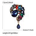 Alloy Rhinestone Glass Brooch Pin Statement Fashion Apparel Accessory view 8