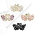 Copper Zircon Swan Brooch Micro Pave Lapel Pin For Women view 2