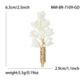 Alloy Handmade Bellflower Brooch Pin For Suit Anti Exposure Use view 5