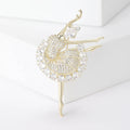 Alloy Ballet Girl Brooch Pin For Sweaters And Clothing Decoration view 2