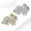 Alloy Rhinestone Rabbit Brooch For Cute Animal Garment Accessories view 3