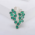 Alloy Flower Brooch Pin For Elegant Banquet Suit Accessories view 4