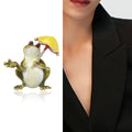 Alloy Enamel Umbrella Frog Brooch Pin For Shirts And Coats view 3