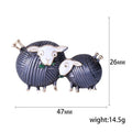 Alloy Enamel Grazing Lamb Brooch Pin For Clothing Accessories view 5