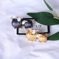Alloy Enamel Grazing Lamb Brooch Pin For Clothing Accessories view 3